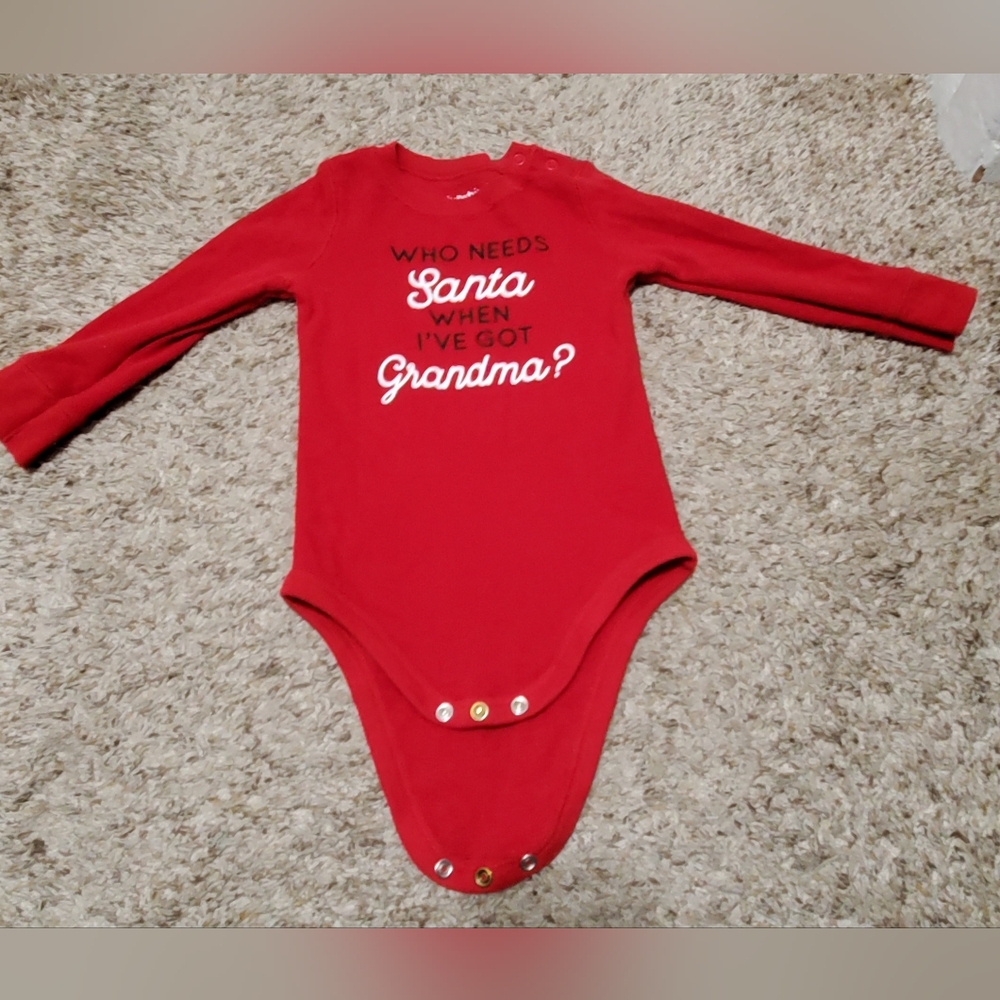 🎅🤶 Holiday Cat & Jack Bodysuit Size 18 Month